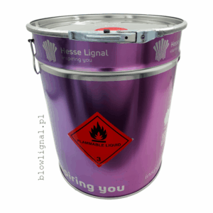 ORGINALNE 25 LITROWE OPAKOWANIE OD TYŁU HESSE LIGNAL WIDAĆ ZNAK OSTRZEGAWCZY