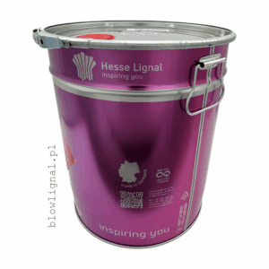 orginalne 25 litrowe opakowanie widac logo hesse lignal metalowa 25 litrowa bańka