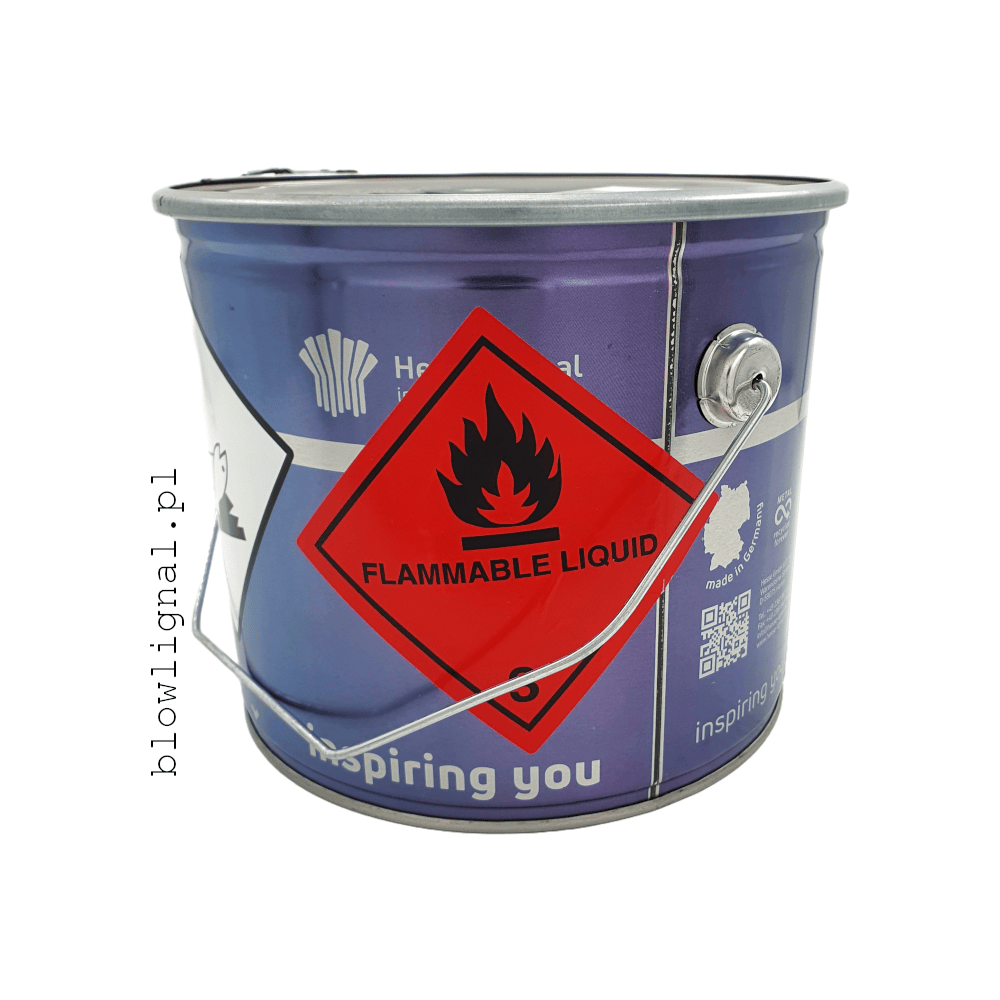 lakier metaliczny 5 litrowy znak ostrzegawczy produkt łatwopalny