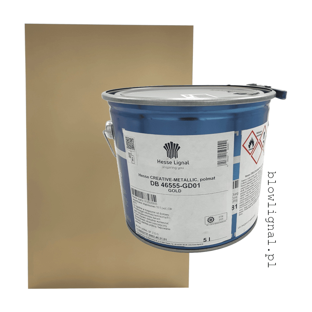 lakier metaliczny złoty najwyższa jakość hesse lignal na meble
