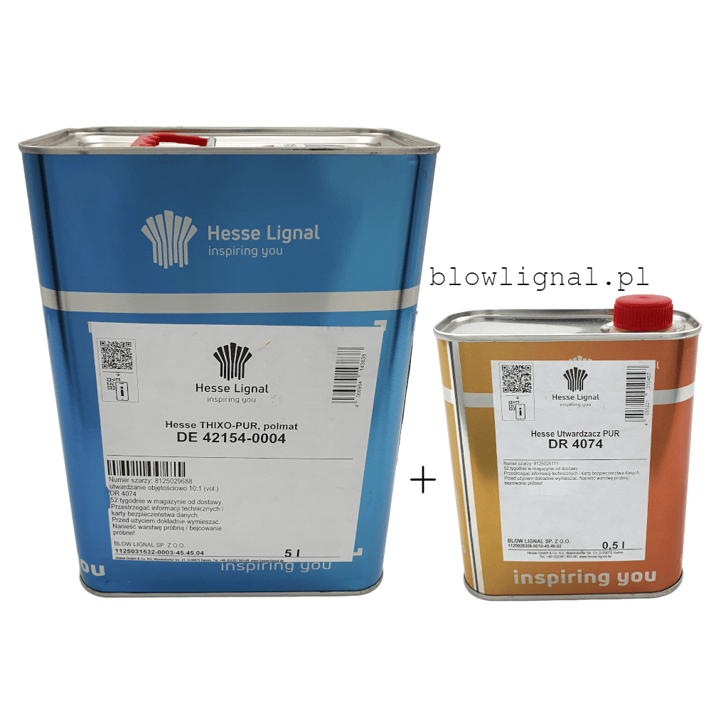 zestaw de 42154-0004 z utwardzaczem dr 4074. lakier wielowarstwowy, tiksotropowy, stara nazwa de 433-4 półmat