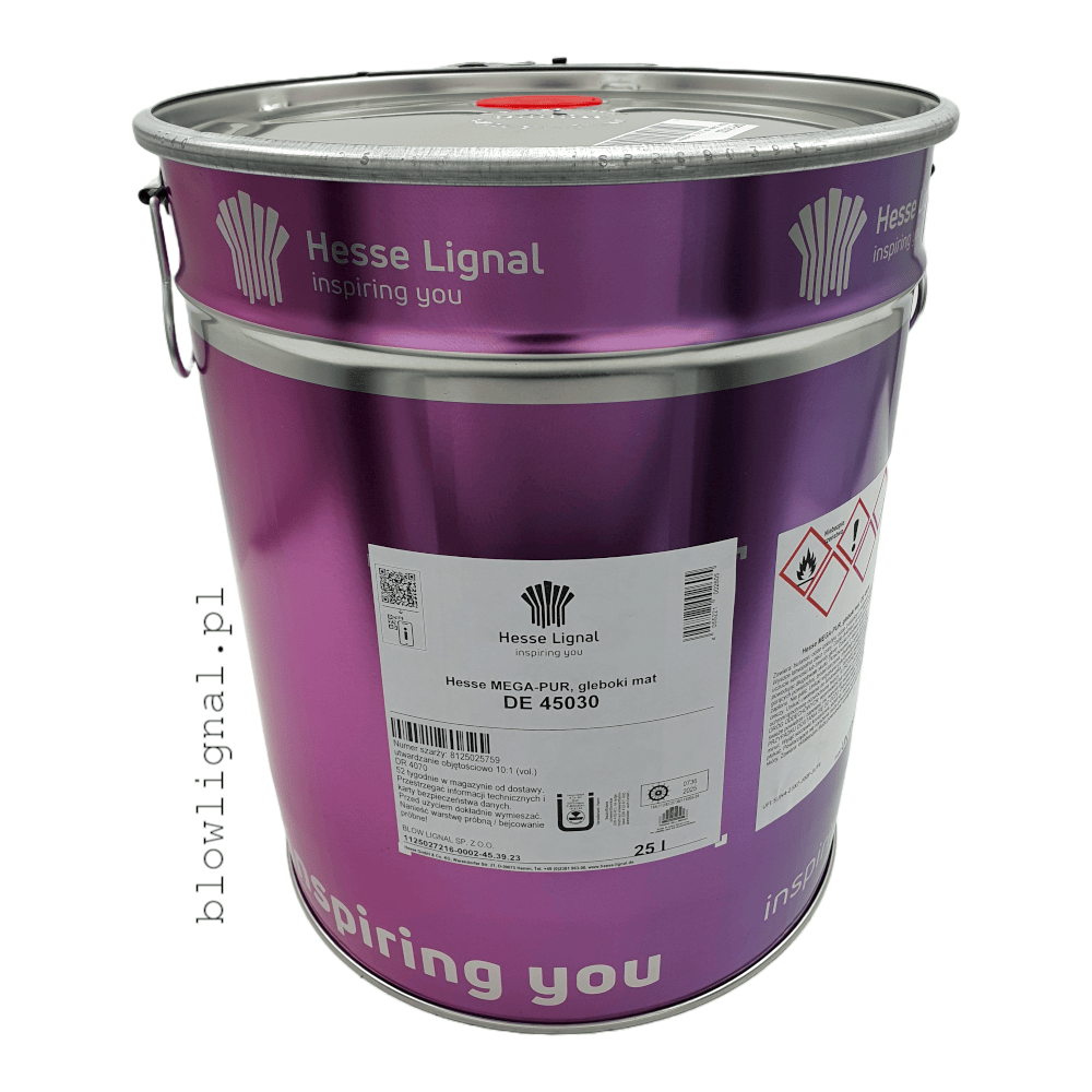 de45030 mega-pur hesse lignal 25 l orginalne opakowanie głeboki mat hesse lignal blowlignal oficjalny dystrybutor