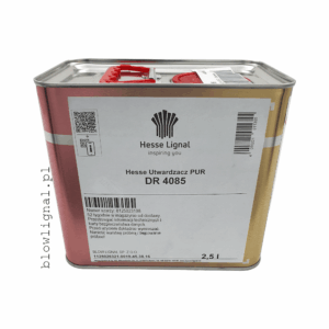 hesse-lignal-dr-4085-utwardzacz-wysoki-polysk-polerowanie-2-5l-blowlignal Oryginalne metalowe opakowanie 2,5 L profesjonalnego utwardzacza Hesse Lignal DR 4085 do systemów poliuretanowych w wysokim połysku.