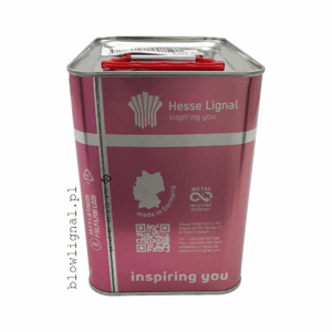 DR 4085 utwardacz pur hesse lignal 2,5 litrowe opakowanie metalowe orginalne hesse lignal numer 5 dr 4085 utwardzacz do lakierów pur hesse lignal widać znak kod qr