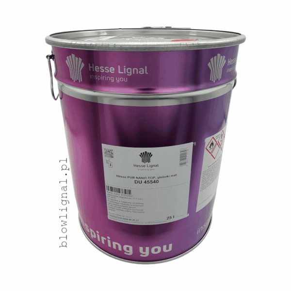 Lakier PUR Hesse DU 45540 FANTASTIC-CLEAR – GŁĘBOKI MAT, UV, 25 L