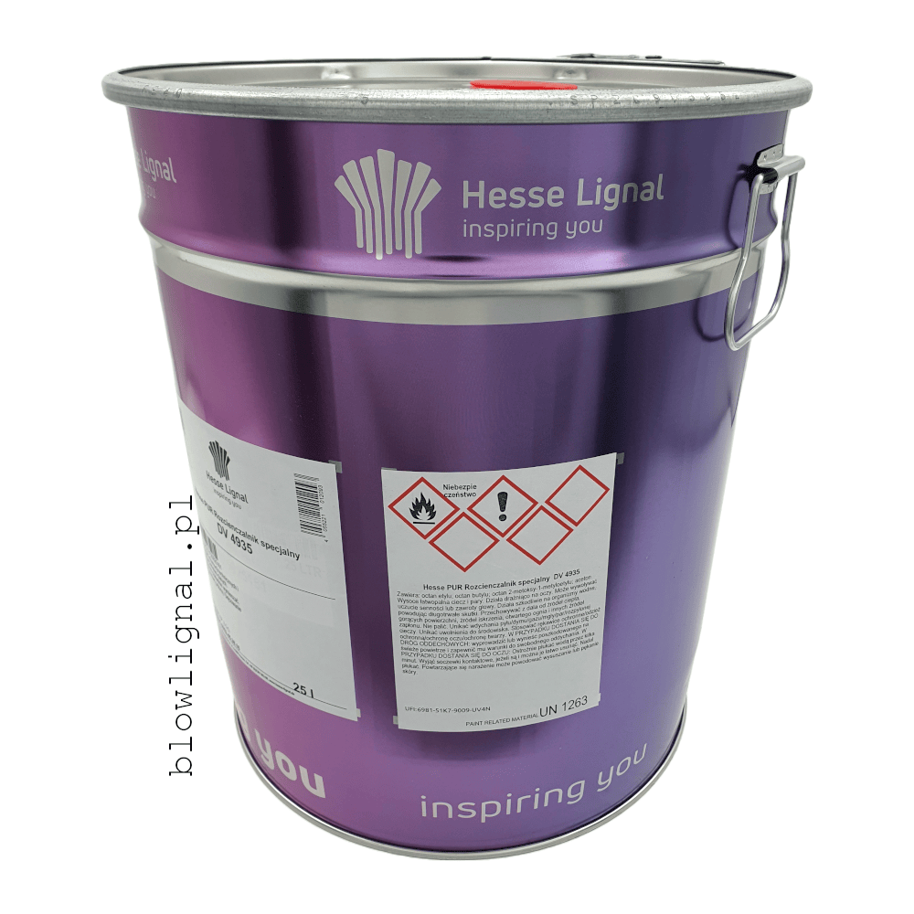 ROZCIEŃCZALNIK SPECJALNY HESSE DV 4935 (25 L) – WOLNY, Opakowanie EKONOMICZNE do Połysków i Dużych Powierzchni - obrazek 2