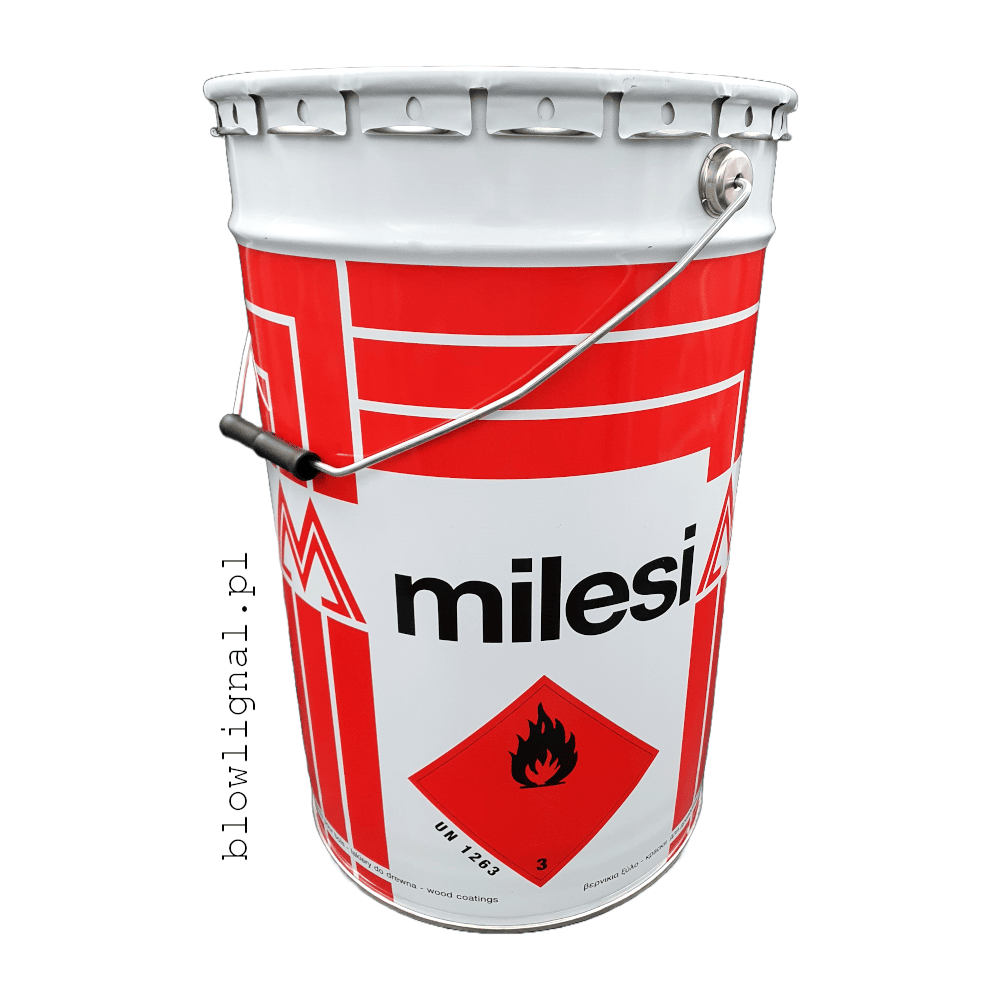 opakowanie 25 kg z boku widac znak milesi oraz znak ostrzegawczy