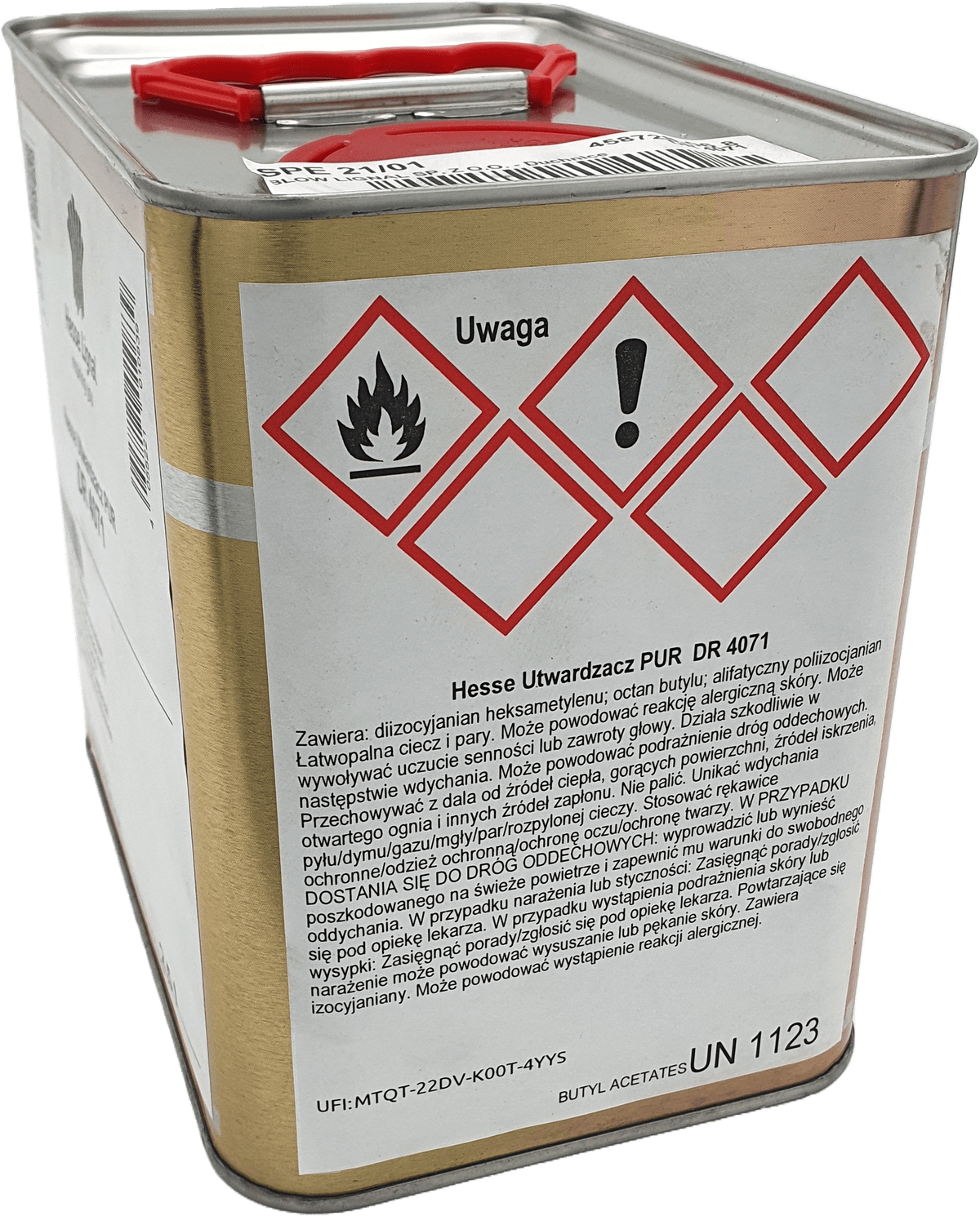 Utwardzacz PUR Hesse DR 4071 – SZYBKI, Skraca Czas Schnięcia 2K, 2,5 L - obrazek 2