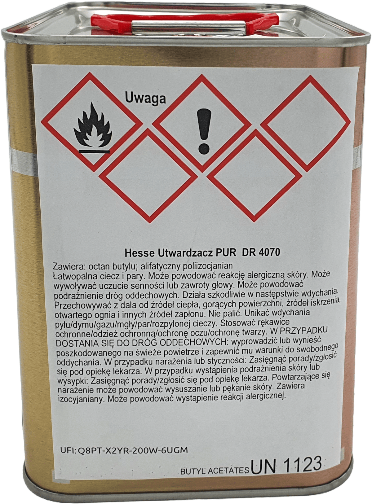 Utwardzacz PUR Hesse DR 4070 – Uniwersalny do Lakierów 2K, 2,5 L - obrazek 2