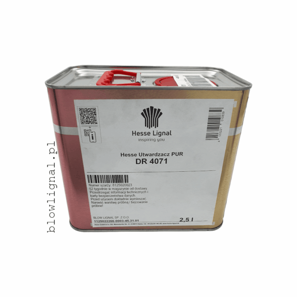 utwardzacz dr4071 opakowanie 2,5 l do podkładów lakierów nawierzchniowych orginalne opakowanie hesse lignal