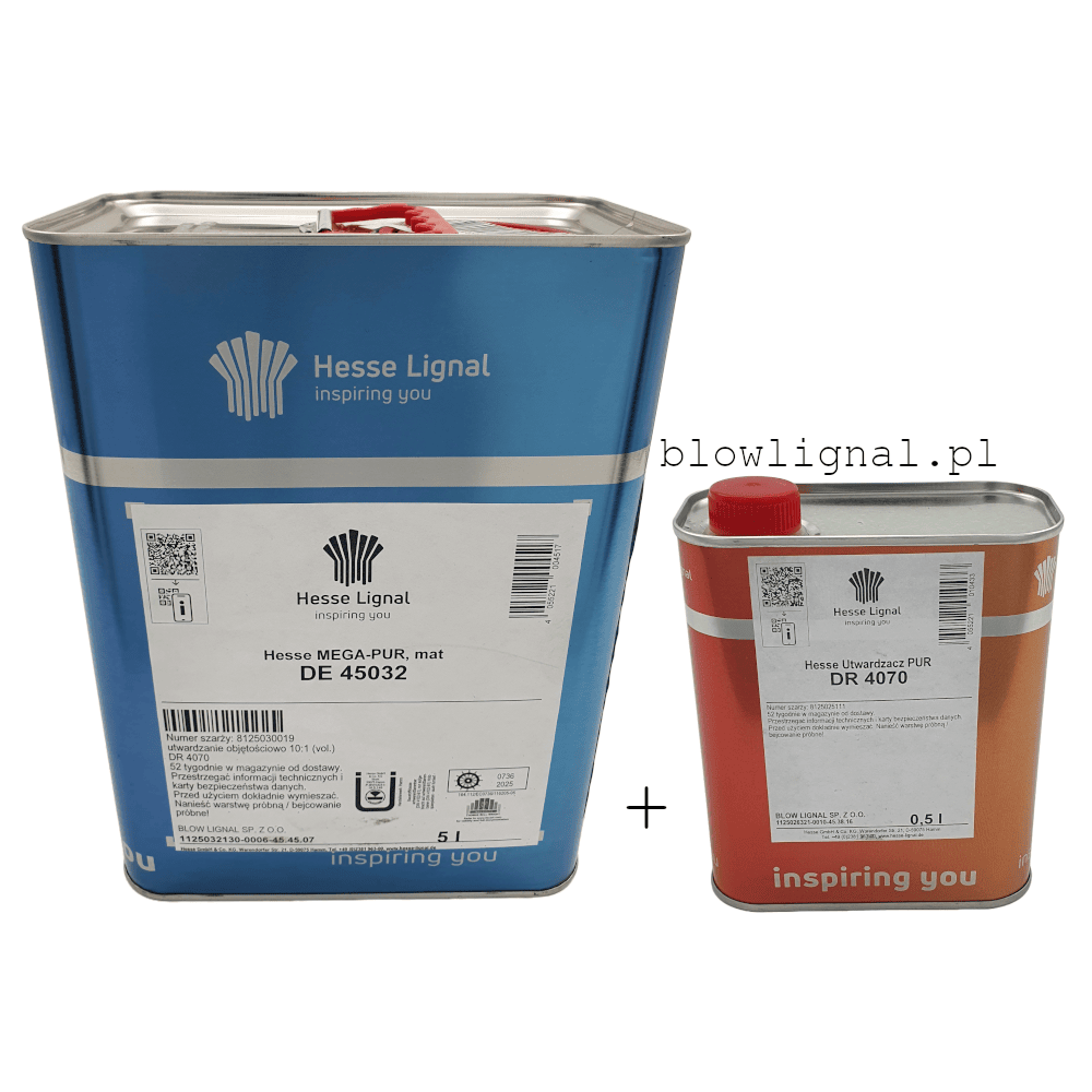 zetsaw lakieru de 45032 megapur z dedykowanym utwardzaczem dr 4070 0,5 l matowe wykończenie