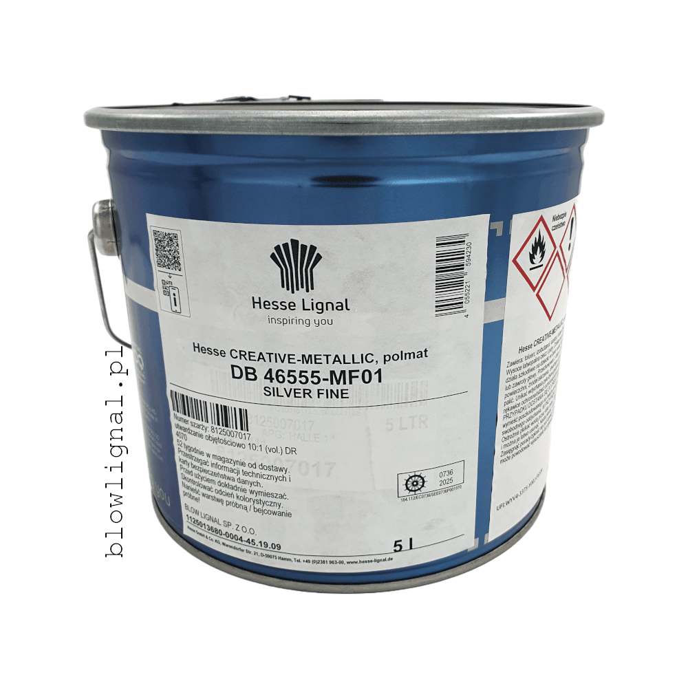puszka front lakier metaliczny silver fine drobne srebro najwyzsza jakość