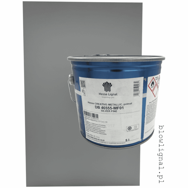 db 46555-mf 01 lakier metaliczny drobne srebro silver fine 5 l orginalne opakowanie hesse lignal