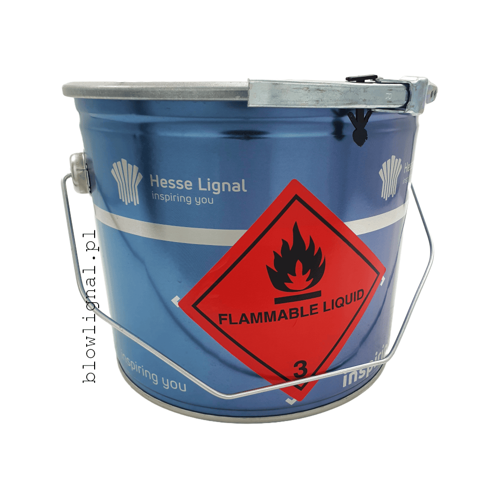 opakowanie 5 l orginalne z tyłu hesse lignal widać znak ostrzegawczy