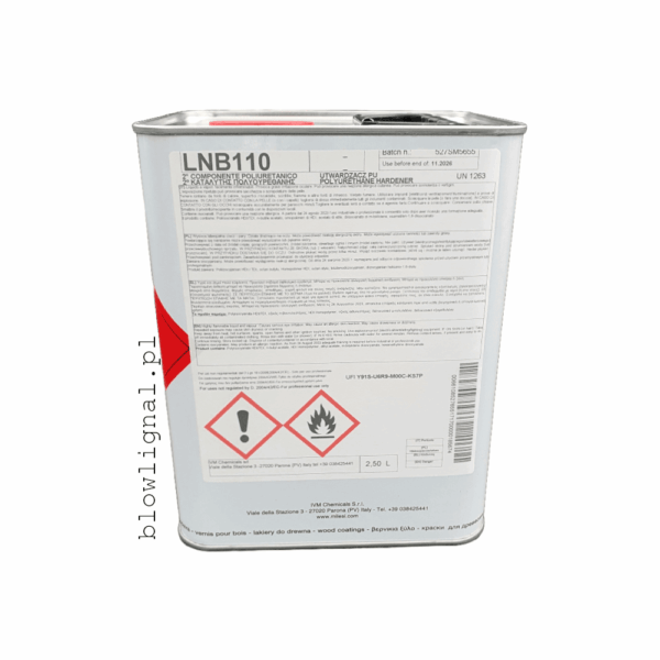 lnb110 utwardzacz poliuretanowy do połysków 2,5 l orginalne metalowe opakowanie blowlignaloficjalny dystrybutor