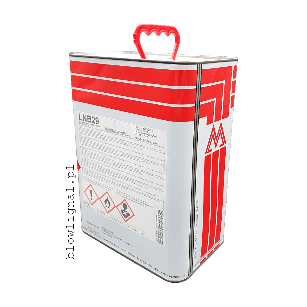 lnb29 utwardzacz poliuretanowy 5 l dedykowany do lbr15 orginalne opakowanie perspektywa pod kątem