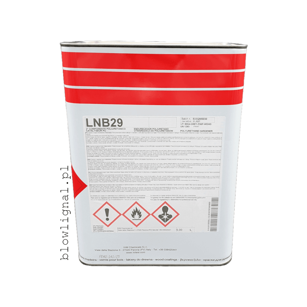 lnb29 utwardzacz poliuretanowy 5 l orginalne opakowanie dedykowany do lbr15