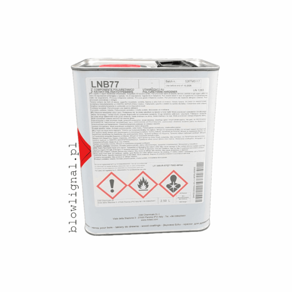 lnb77 utwardzacz poliuretanowy sprawdzony przetestowany opakowanie 2,5 l wygodne orginalne metalowe milesi