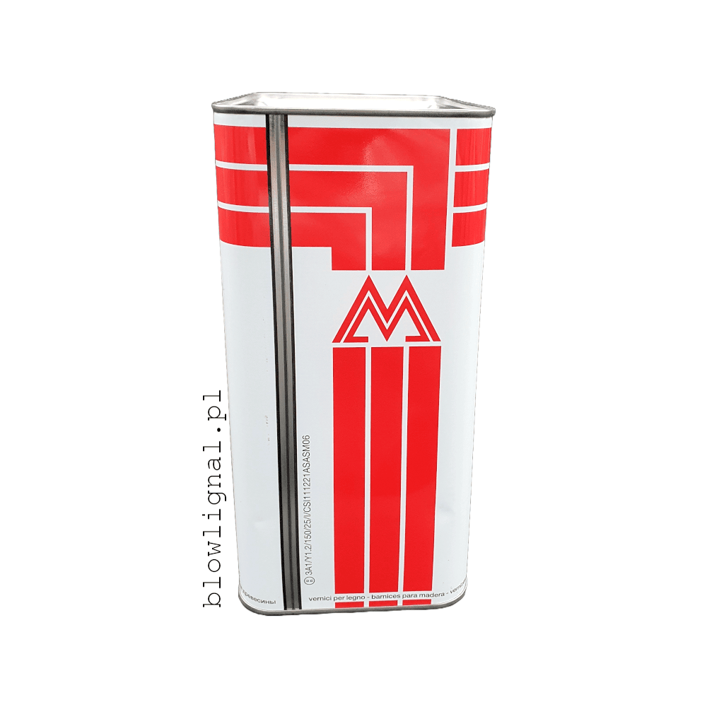 orginalne opakowanie 5 l utwrdzacz poliuretanowy milesi z boku widać logo milesi