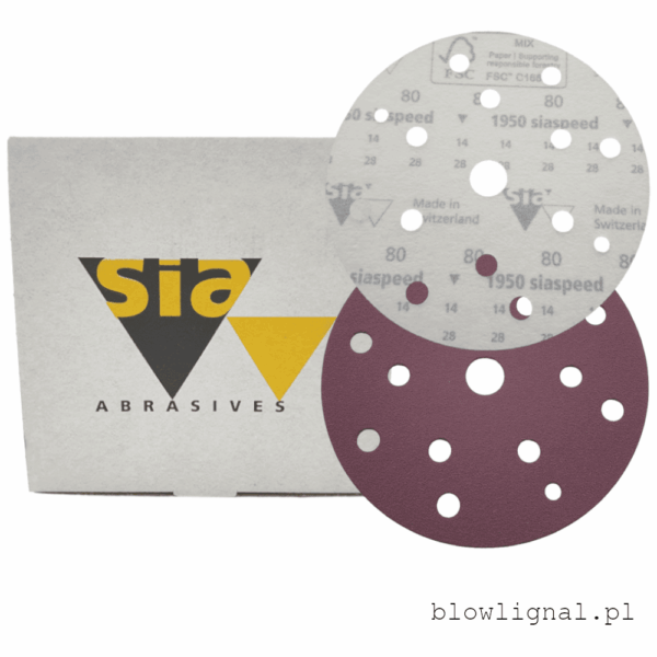 sia abresives papier ścierny krążek na rzep p80 150mm