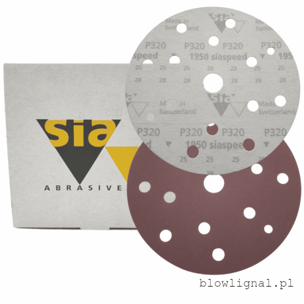 p320 krążek ścierny na rzep 150 mm sia abresives