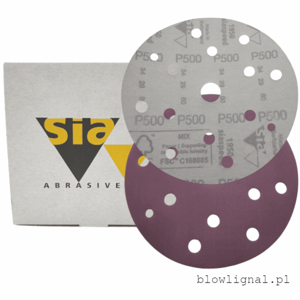 krążek ścierny na rzep na maszynkę mimorśrodową p500 150 mm 15 otworów