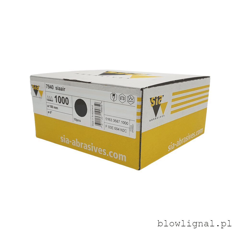 Sia 7940 Siaair P1000 Krążek na gąbce 150mm 10szt | Wykończenie pod połysk - obrazek 5