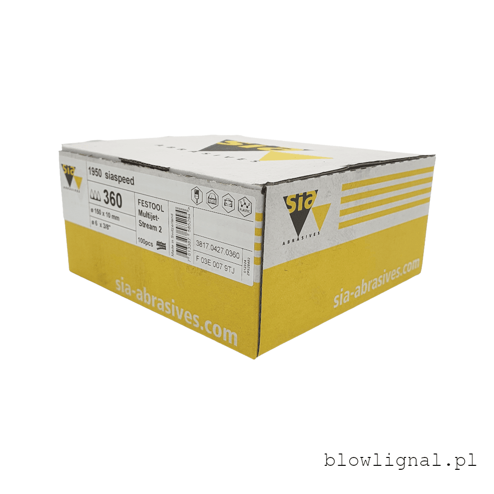 Sia 1950 Siaspeed P360 MultiJetStream 2 Krążek 150mm 49H 100szt (do Festool) - obrazek 5