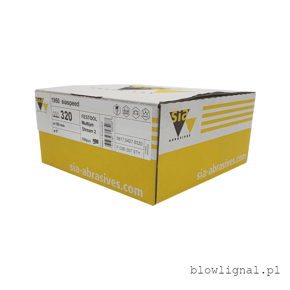 Sia 1950 Siaspeed P320 MultiJetStream 2 Krążek 150mm 49H 100szt (do Festool) - obrazek 5
