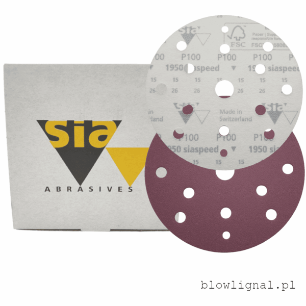 krążek ścierny na rzep p150mm p100 sia abresives