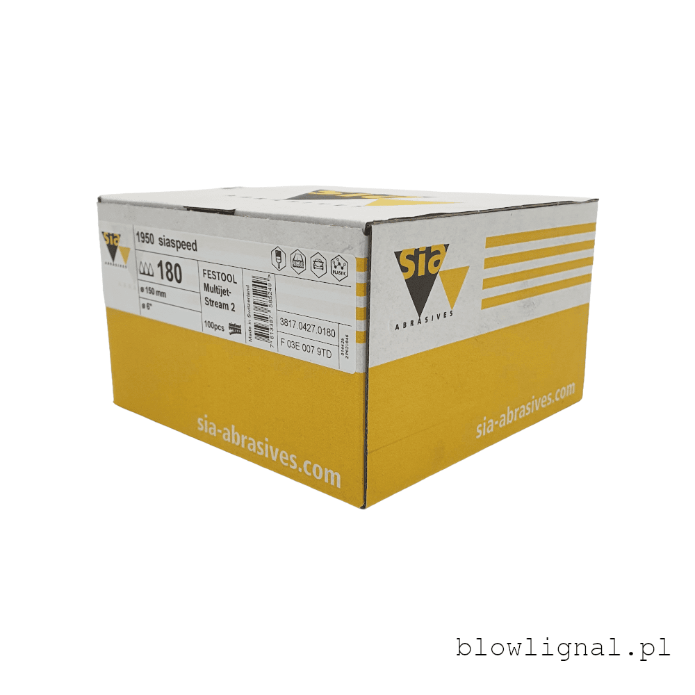 Sia 1950 Siaspeed P180 MultiJetStream 2 Krążek 150mm 49H 100szt (do Festool) - obrazek 5