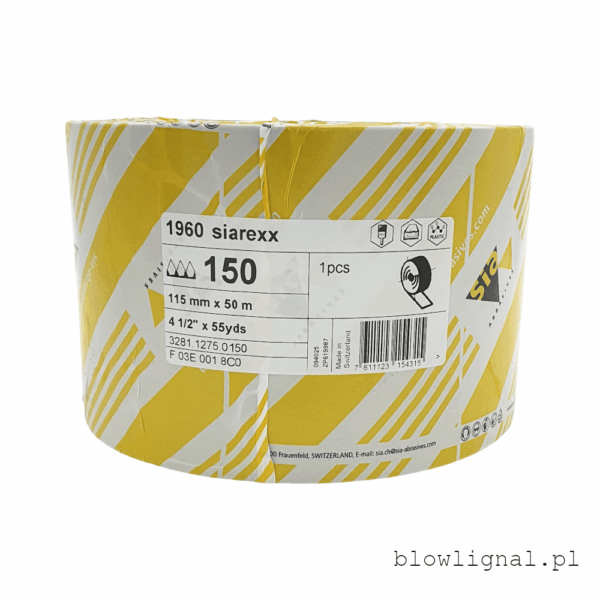 papier na rolce p150 siarexx 1960 szerokość 115 mm 50 m długości